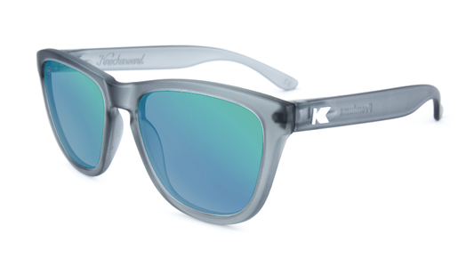Knockaround Premiums Frosted Grey Green Moonshine Polarized Sunglasses Sunglasses