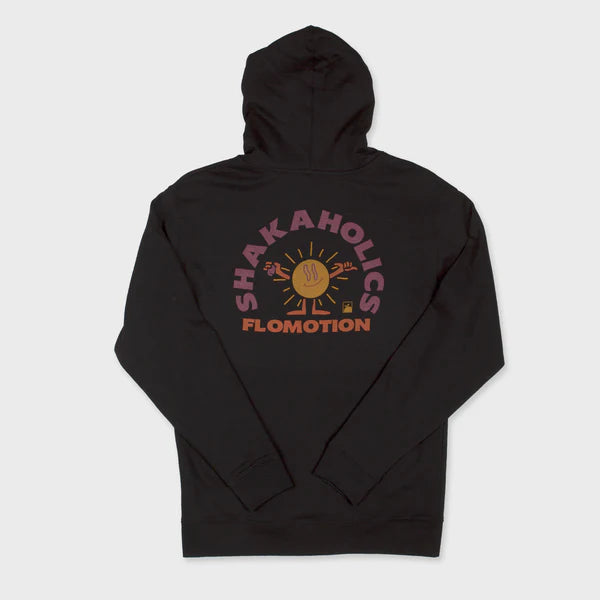 Flomotion Shakaholics Zip Hoodie - Black mens hoodie