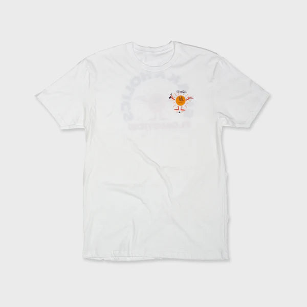 Flomotion Shakaholics Mens SS T Shirt - White Mens T Shirt