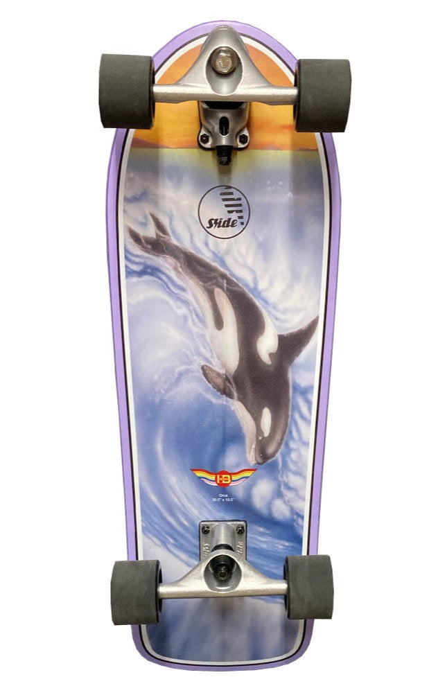 HOT BUTTERED X SLIDE OZE Orca COMPLETE SURFSKATE Longboard Skateboard