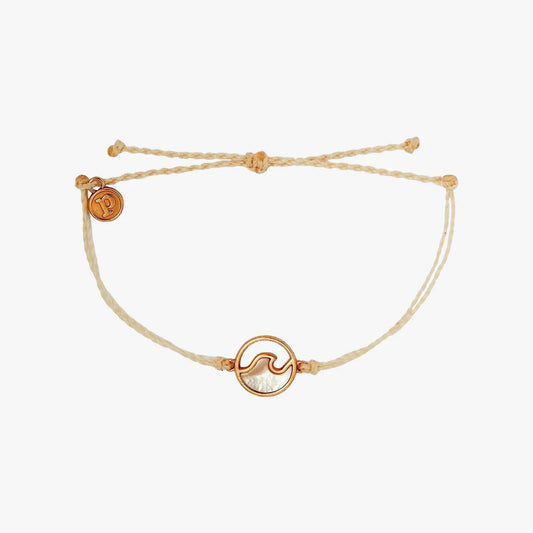Pura Vida Stone Wave Rose Gold Bracelet - Vanilla Jewelry