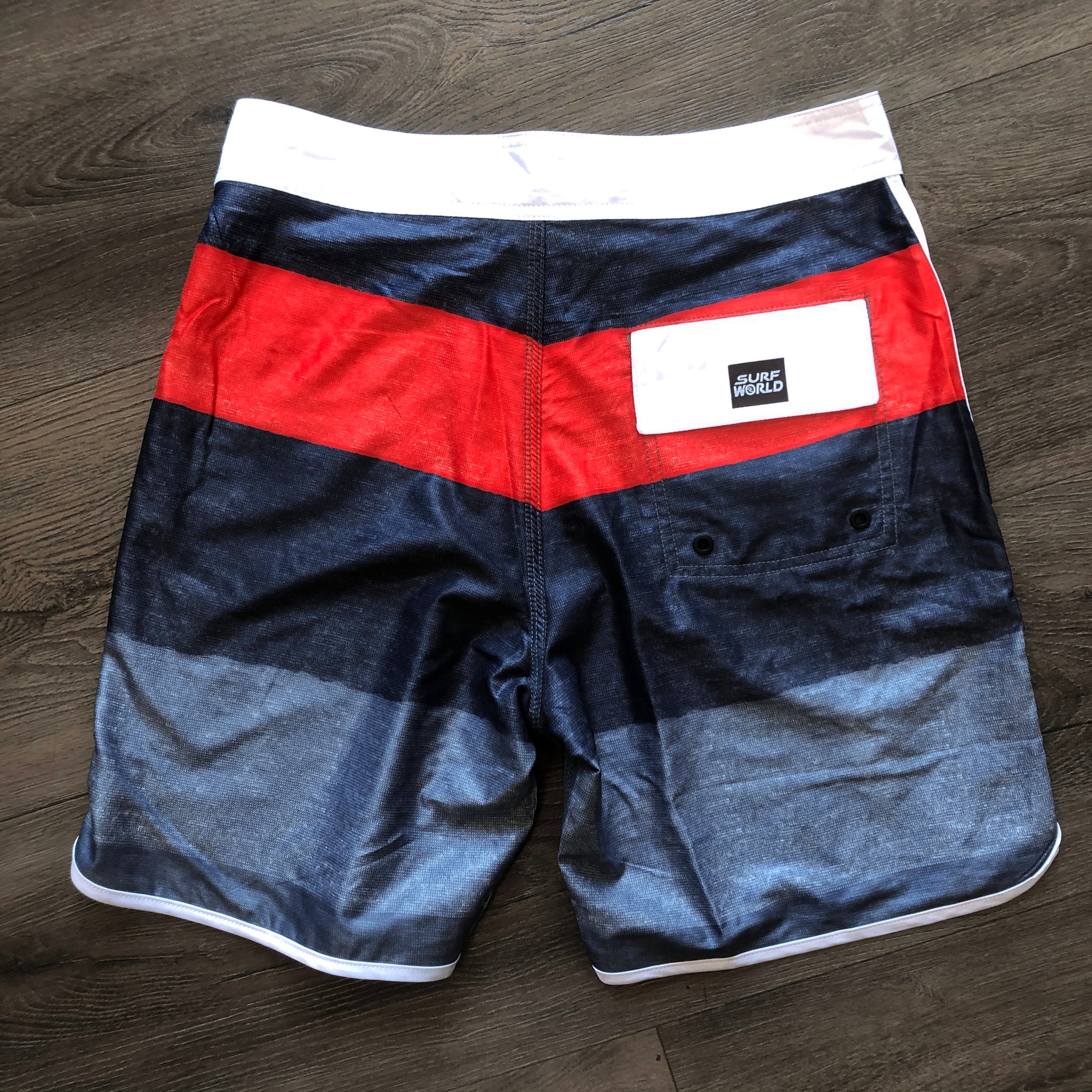 Surf World Ocean Mile Boardshorts - The Surf World Collection - Navy Teal Mens Boardshorts