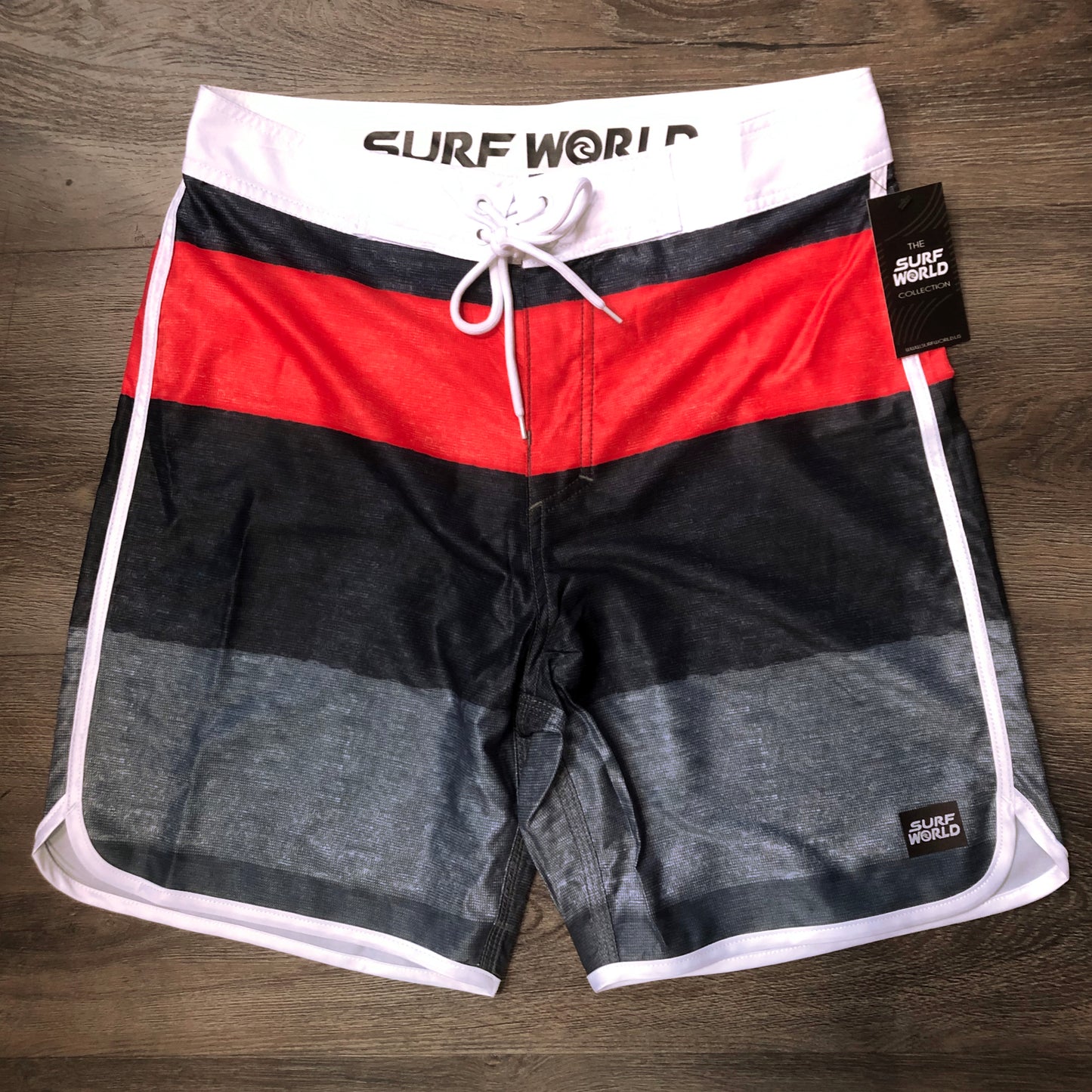Surf World Ocean Mile Boardshorts - The Surf World Collection - Navy Teal Mens Boardshorts Nvy/Org