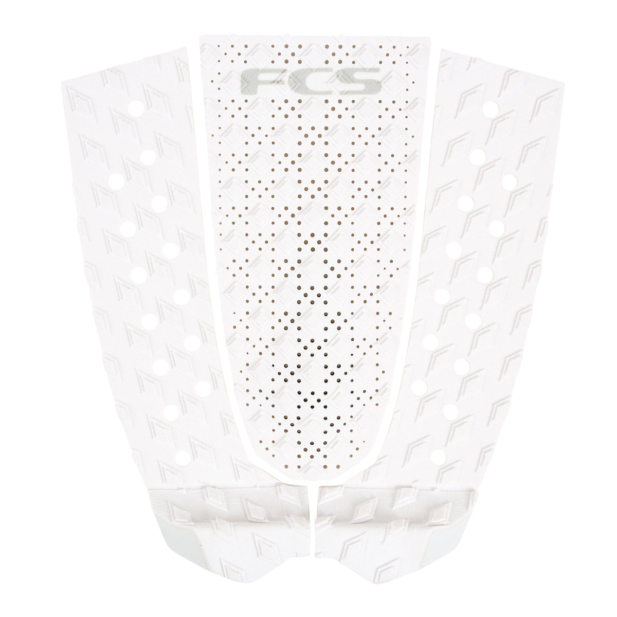 FCS T-3 Traction Pad 3 piece traction, designed to suit performance boards. Traction Pad White