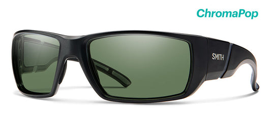 Smith Transfer Chroma Pop Polarized Grey Green Sunglasses - Matte Black Sunglasses