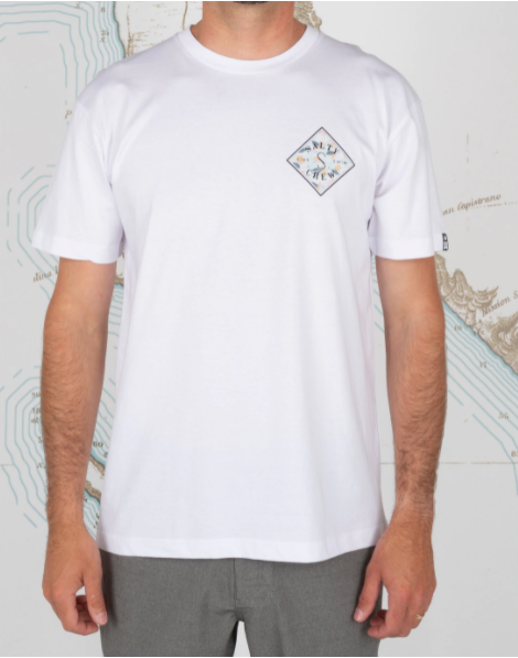 Salty Crew Tippet Tides Premium SS Mens T Shirt - White Mens T Shirt