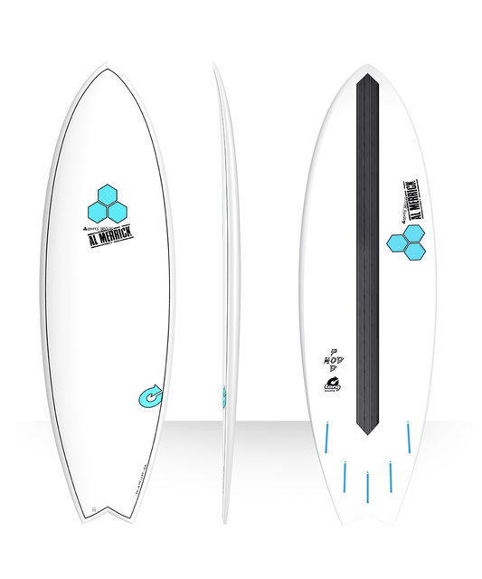 Torq Channel Islands Al Merrick Pod Mod 6'2" Surfboard - White Surfboard