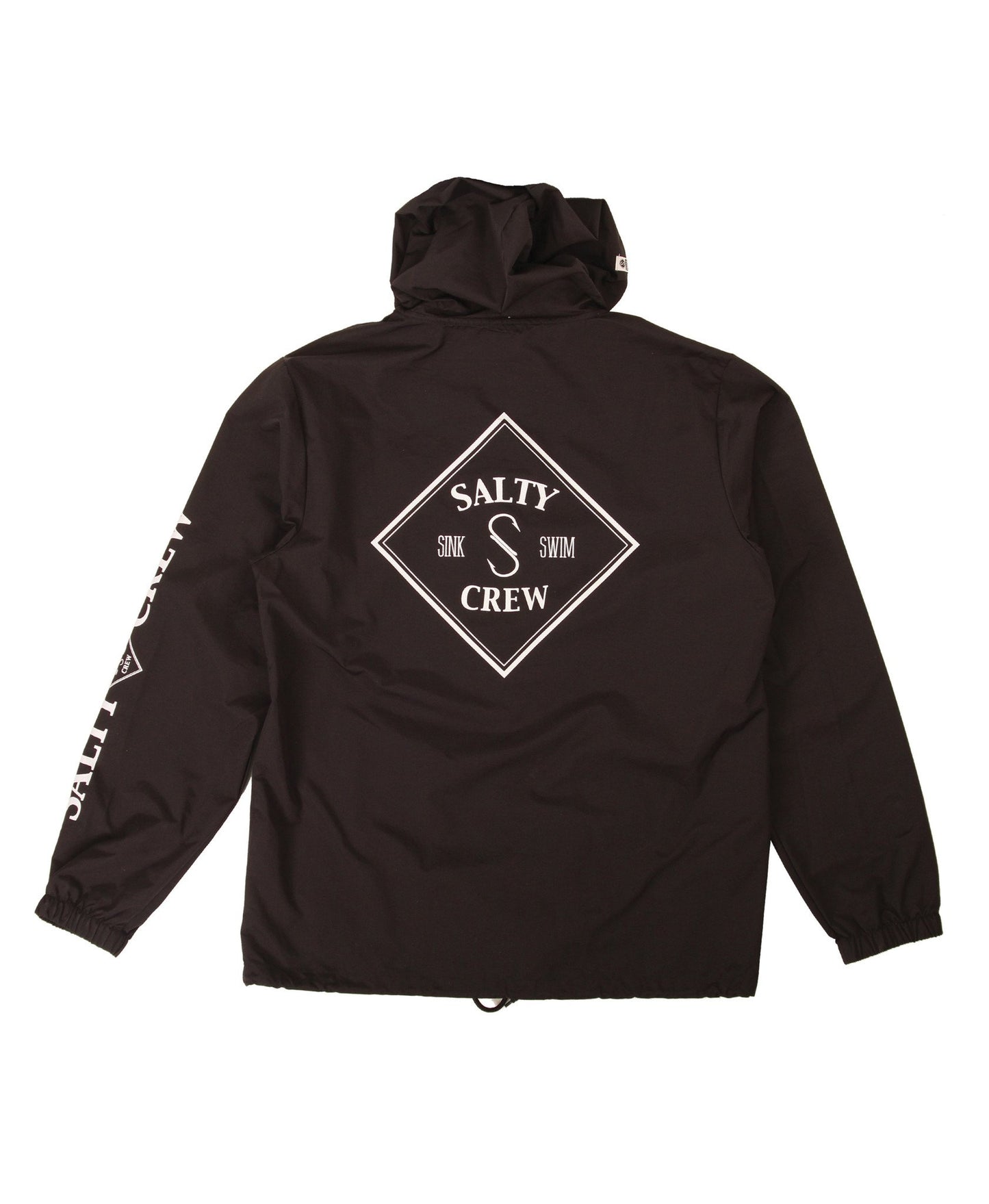 Salty Crew Tippet Snap Jacket - Black mens jacket