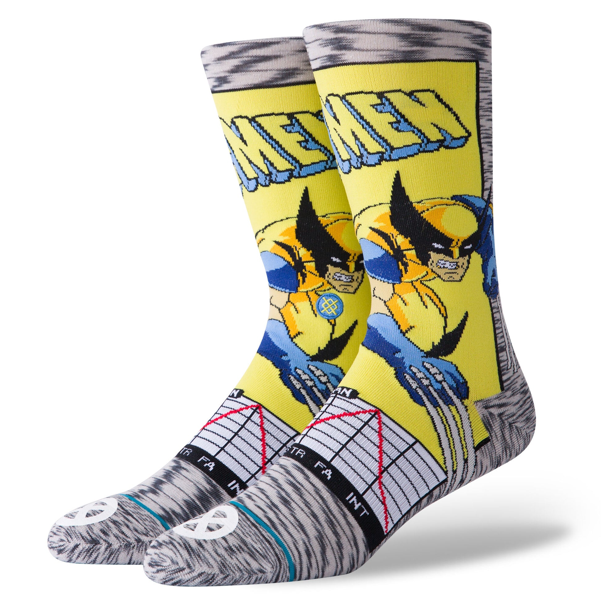 Stance Wolverine Comic Socks - Grey Socks
