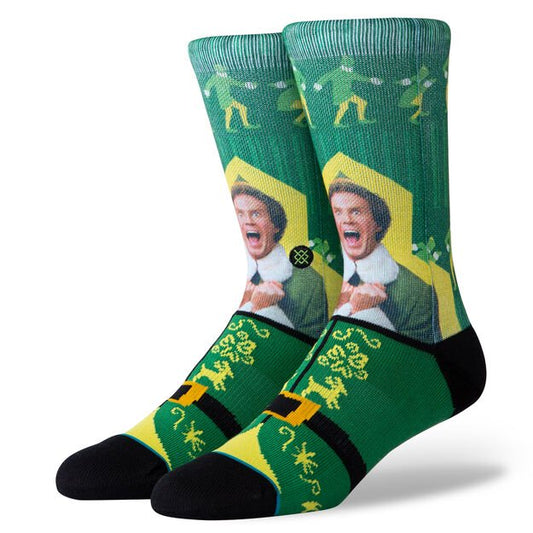 Stance I know Him Elf Socks - Green L 9 -12 Socks