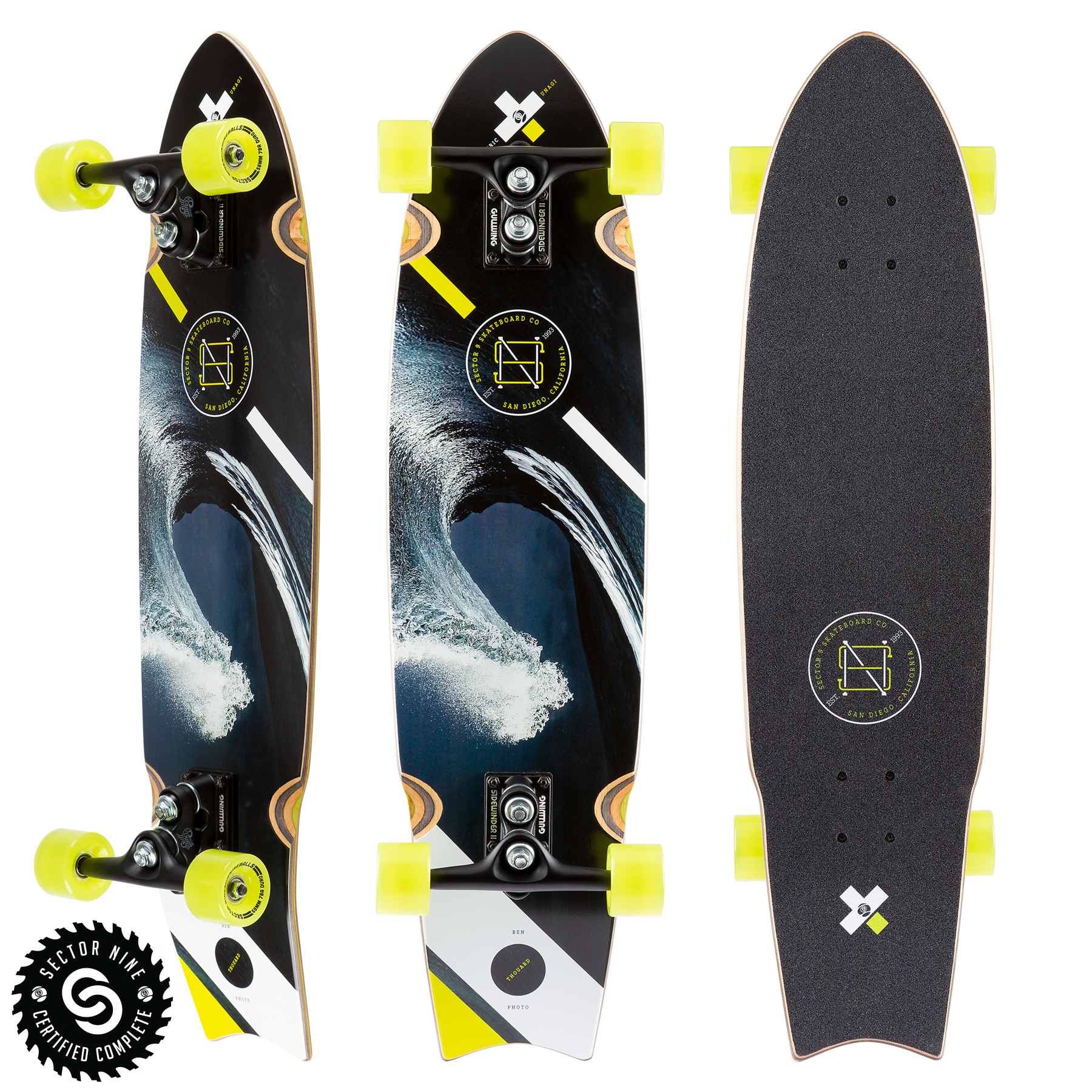 Sector 9 Electro Unagi 34.5" Complete Cruiser Skateboard Longboard Skateboard