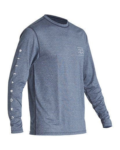 Billabong Unity Loose Fit Mens LS Rasguard - Navy Heather Rashguard Sun Protection