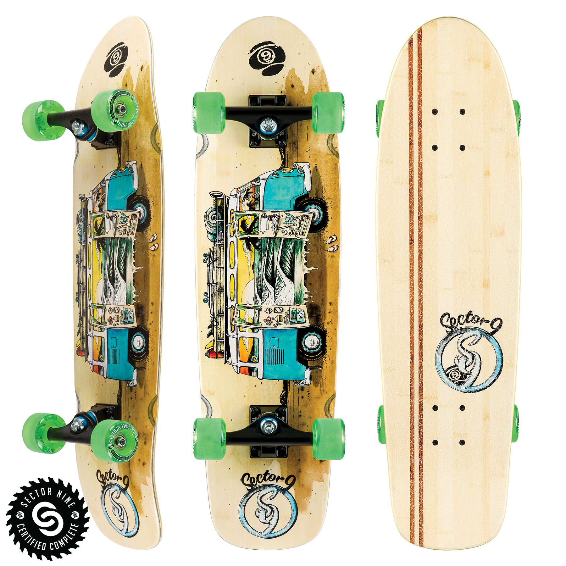 Sector 9 VAN BAMBOOZLER COMPLETE Longboard Skateboard