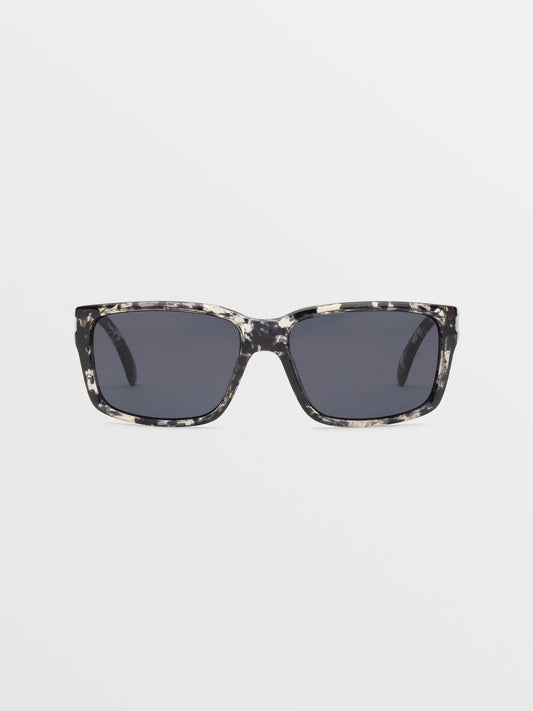 Volcom Sunglasses Stoneage Polarized Sunglasses Sunglasses Gloss Charcoal Grey Blue Non polar