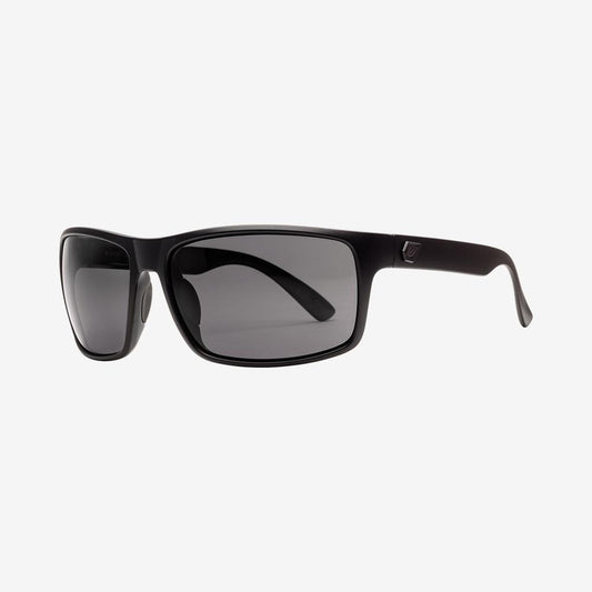 Volcom Sunglasses Shmootball Matte Black Gray Polarized Sunglasses Black Grey Polar
