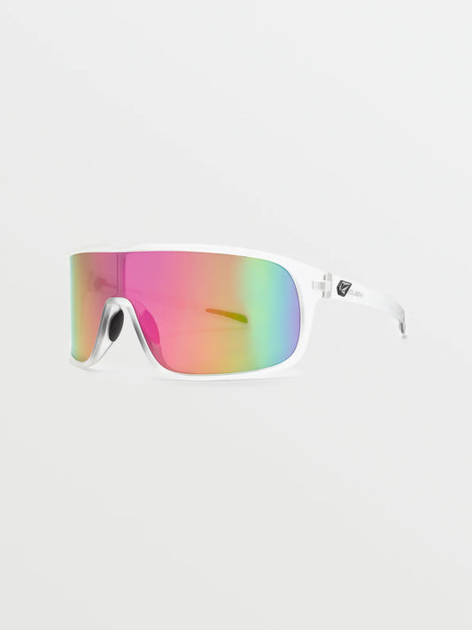 Volcom Macho Sunglasses - AST Colors Sunglasses Matte Trans Clear Pink