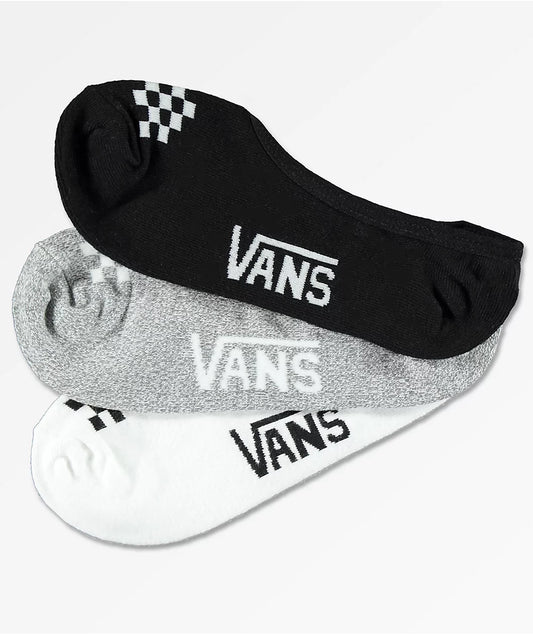 Vans 3 Women's No Show Canoodle Socks - Ast Socks