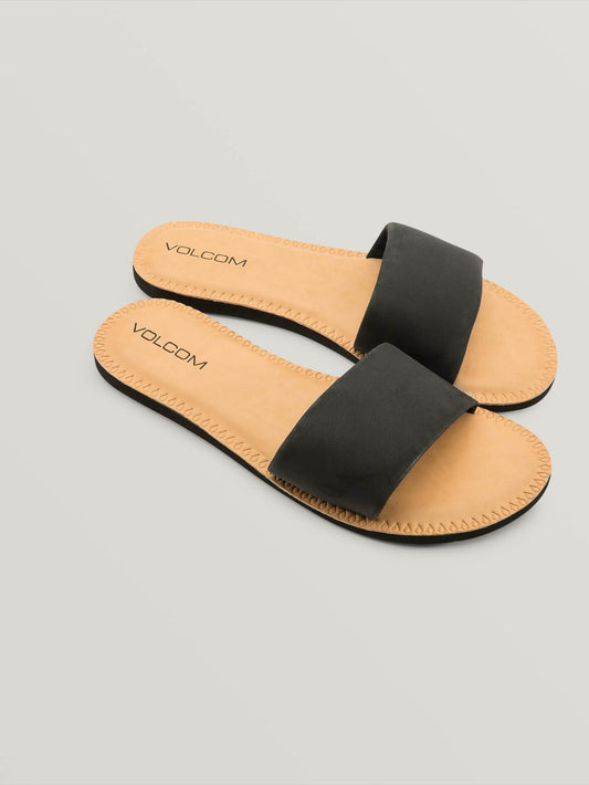 Volcom Simple Slide Sandal - Black Womens Footwear