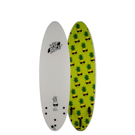 Wave Bandit Ben Gravy Performer Pin 6'4" Tri - White Surfboards