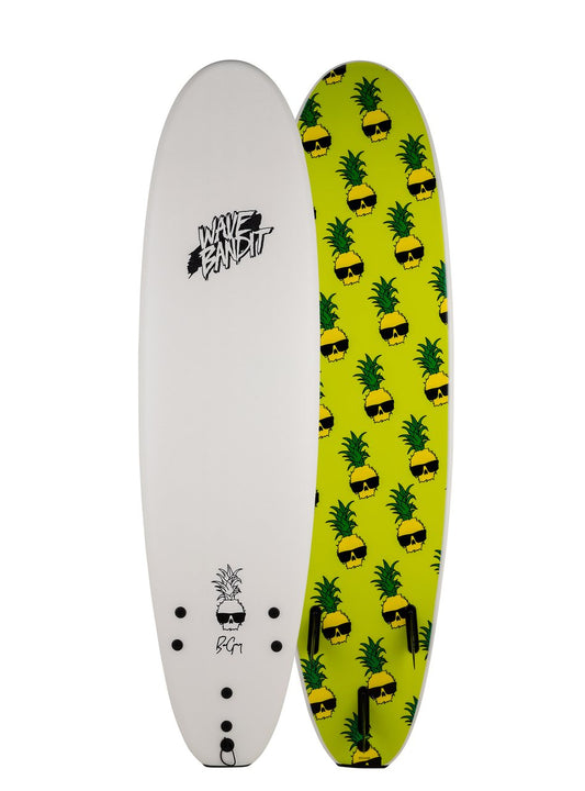Wave Bandit 7'0 Ben Gravy Easy Rider Tri - White Surfboards