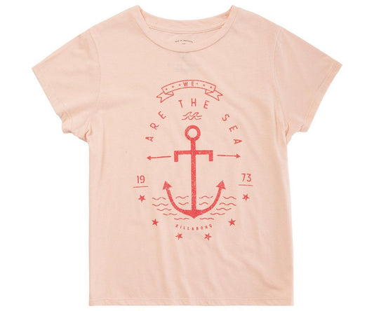 Billabong We Are The Sea Tanline Girls Shirt G484HWEA-TAL Womens T Shirt