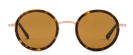 Otis Winston Mineral Glass Sunglasses - Matte Dark Tort Brown Polarized Sunglasses