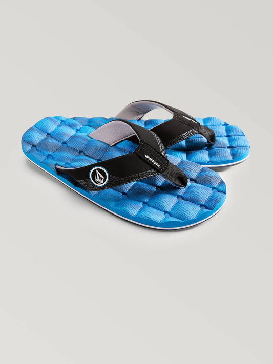 Volcom Recliner Youth Sandals - Marina blue youth footwear