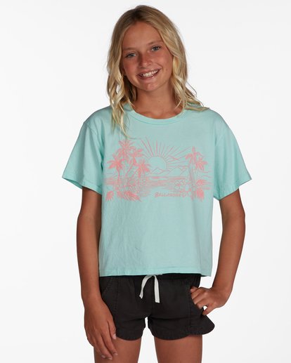 Billabong Girls' Toes in the Sand T Shirt - Mint Chip Youth Girls