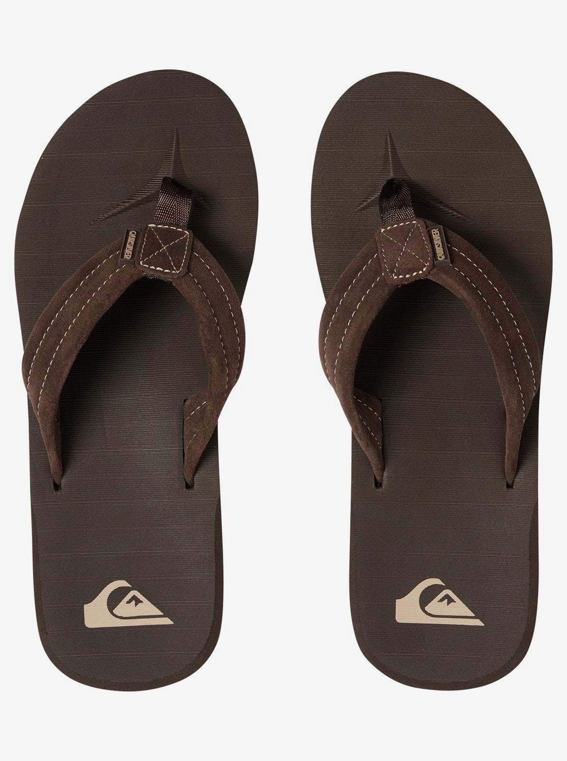 Quiksilver Carver Suede Sandals Chocolate Mens Footwear