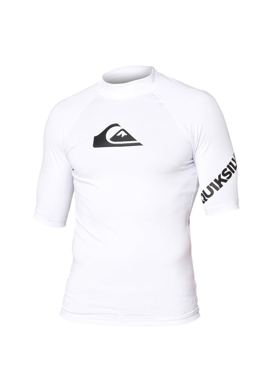 Quiksilver All Time Short Sleeve Rashguard White Rashguard