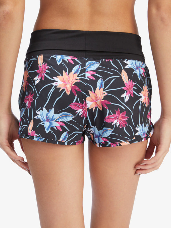 Roxy Endless Summer Printed Boardshort - Anthracite Floral Flow womens boardshorts