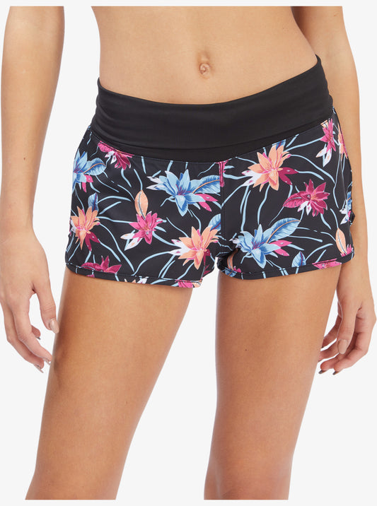 Roxy Endless Summer Printed Boardshort - Anthracite Floral Flow womens boardshorts