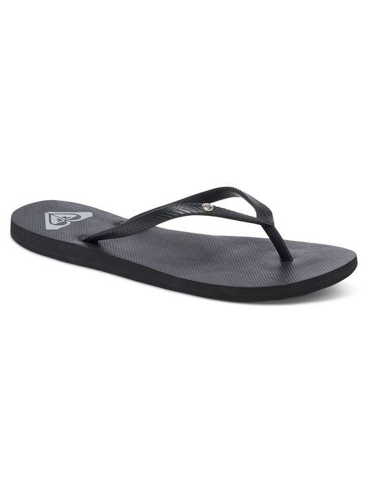 Roxy Bermuda Flip Flops Black Wash Womens Footwear