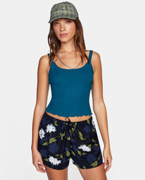 RVCA Sweet Life Tank Top - Deep Teal Womens Tank