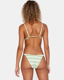 RVCA Ziggy French Mid Rise High Leg Bikini Bottom - BWH womens swimwear