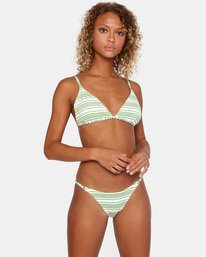 RVCA Ziggy French Mid Rise High Leg Bikini Bottom - BWH womens swimwear
