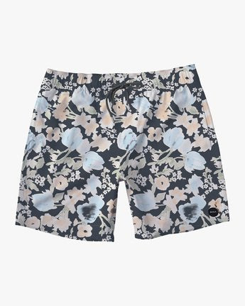 RVCA Barnes Elastic 17" Mens Trunk- Black Mens Shorts