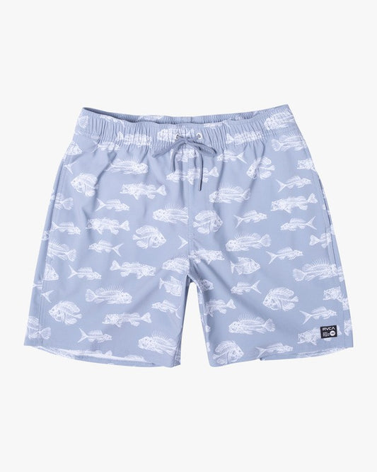 RVCA Ben Horton Elastic Boardshorts 17" - Blue Mens Shorts