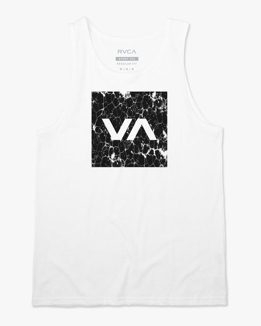 RVCA Box Fill Tank Top - White Mens Tank