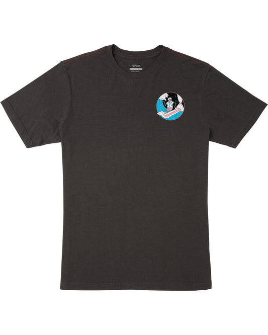 RVCA Luke P Skull Shred Tee Shirt Mens T Shirt