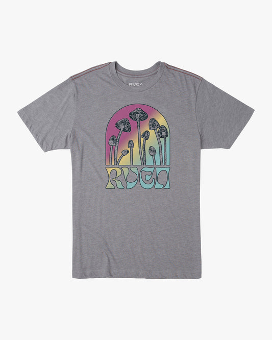 RVCA Dream Field Mushroom's Men's Tee - Smoke Mens T Shirt
