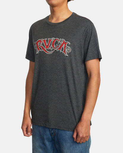 RVCA Austin Men's Tee - Black Heather Mens T Shirt