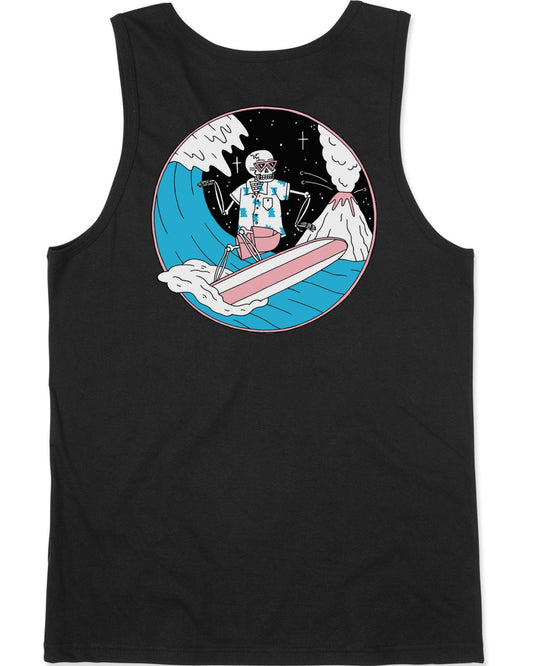 RVCA Luke P Skull Shred Tank - Black Mens Tank