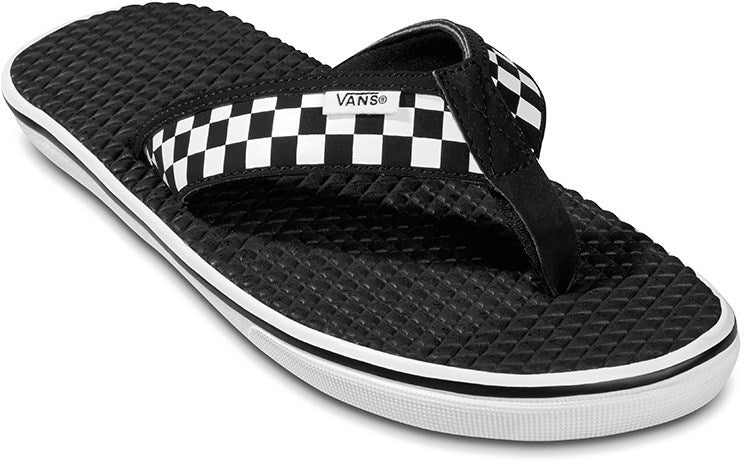 Vans La Costa Lite Sandals - Checkerboard Black / White Mens Footwear
