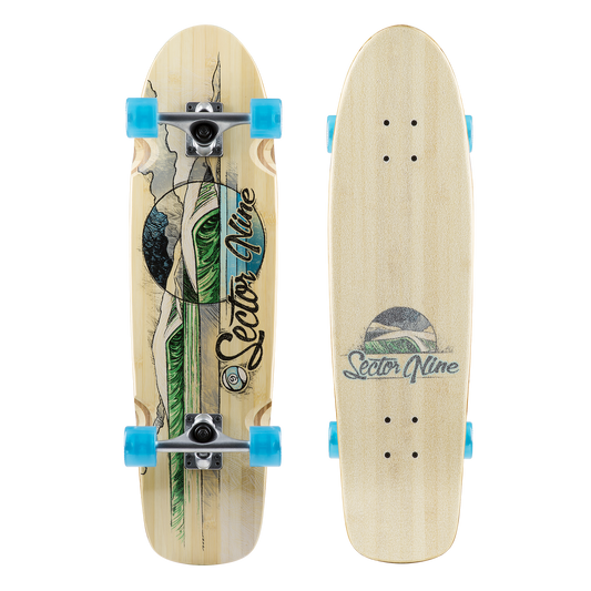 Sector Nine Bamboozler Complete Skateboard Longboard Skateboard