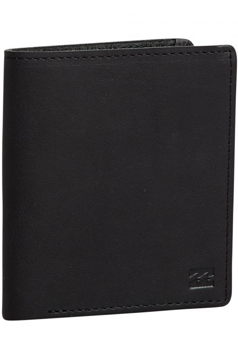 Billabong Gaviotas Natural Leather Wallet - Black - Brown wallet