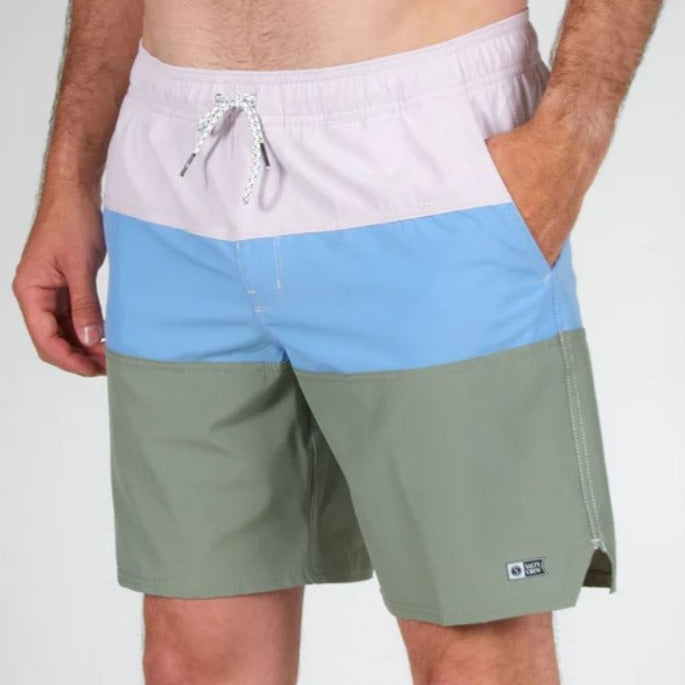 Salty Crew Beacon's 2 Elastic Boardshorts - Marine Blue Mens Boardshorts