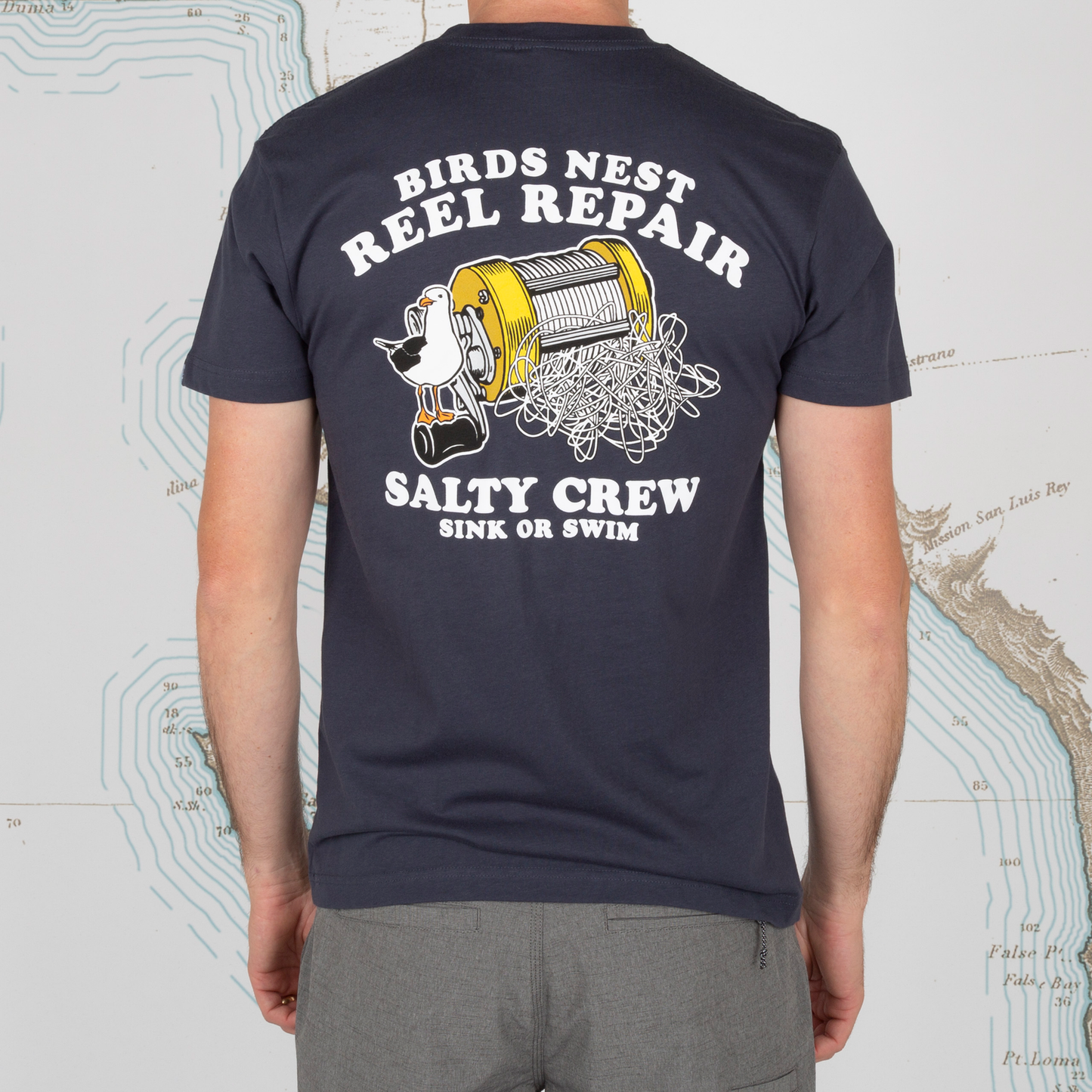 Salty Crew Birdsnest Harbor Blue S/S Premium Tee Mens T Shirt