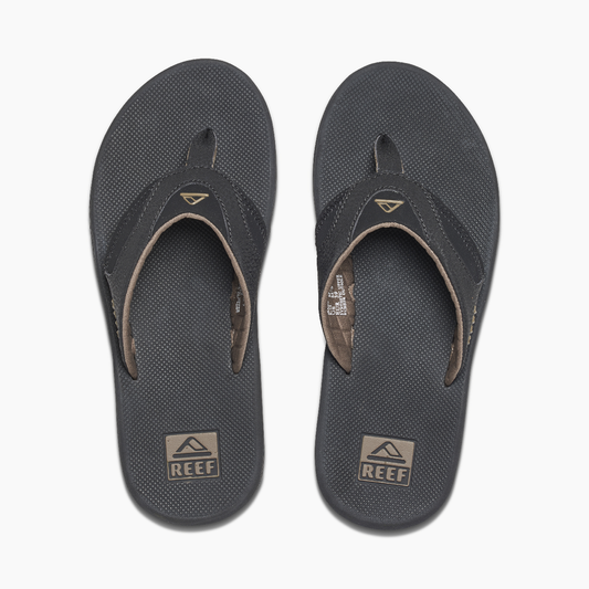 Reef Fanning Mens Sandals - Black Brown Mens Footwear