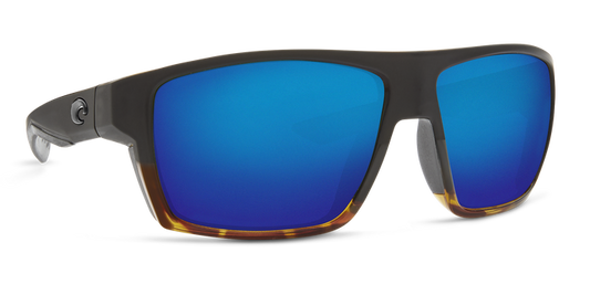 Costa Bloke Matte Black / Shiny Tort Polarized Glass Lens Sunglasses 580G Sunglasses